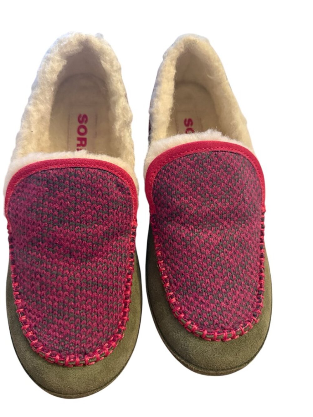 Sorel Tremblant II Slippers Women’s Stone Green & Cactus Pink Sizes 7 & 8 - Picture 5 of 6